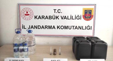Karabük'te sahte alkol operasyonu