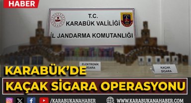 Karabük'te kaçak sigara operasyonu