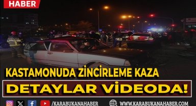 Kontrolden çıkan otomobil, kırmızı ışıkta bekleyen araçlara çarptı: 9 yaralı
