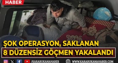 Tosya'da şok operasyon: Eşyalar arasına saklanan 8 düzensiz göçmen yakalandı