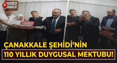 Çanakkale Şehidi'nin 110 yıllık duygusal mektubu!
