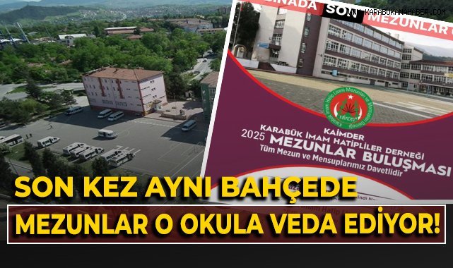 Son kez aynı bahçede. Mezunlar o okula veda ediyor!