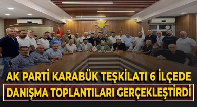 Ak Parti Karabük İl Teşkilatı 6 ilçede danışma toplantıları gerçekleştirdi!