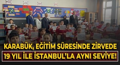 Karabük, eğitim süresinde zirvede! 19 yıl ile İstanbul'la aynı seviye!
