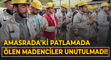 Amasra'daki patlamada ölen madenciler unutulmadı
