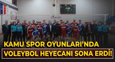 Kamu spor oyunları'nda voleybol heyecanı sona erdi
