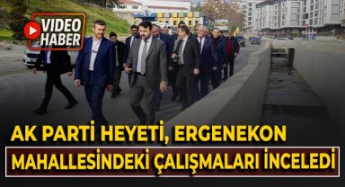 AK Parti heyeti, Ergenekon mahallesindeki çalışmaları inceledi!