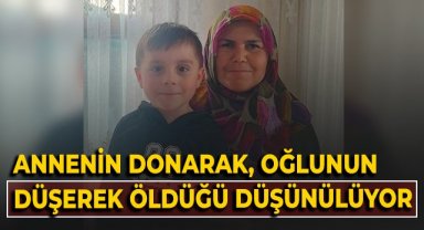 Annenin donarak, oğlunun düşerek öldüğü üzerinde duruluyor