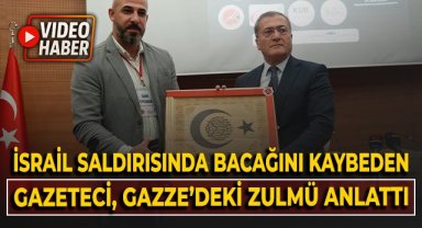 İsrail saldırısında bir bacağını kaybeden Filistinli gazeteci, Gazze'deki zulmü anlattı