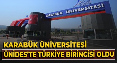 Karabük Üniversitesi, ÜNİDES'te Türkiye birincisi oldu