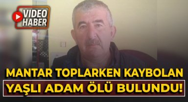 Mantar toplarken kaybolan yaşlı adam ölü bulundu