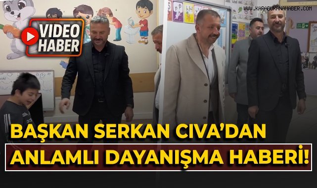 Başkan Serkan Cıva'dan anlamlı dayanışma haberi!