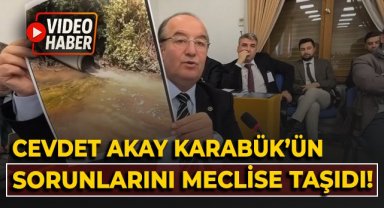Cevdet Akay, Karabük'ün sorunlarını meclise taşıdı!