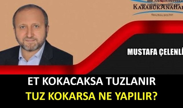 ET KOKACAKSA TUZLANIR, TUZ KOKARSA NE YAPILIR?