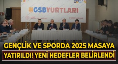 Gençlik ve Sporda 2025 masaya yatırıldı! Yeni hedefler belirlendi!