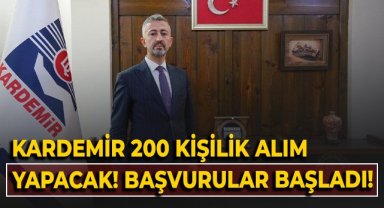 KARDEMİR 200 kişilik alım yapacak! Başvurular başladı!