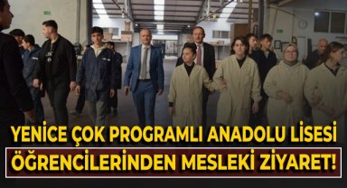 Yenice Çok Programlı Anadolu Lisesi öğrencilerinden mesleki ziyaret!