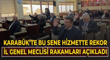 Karabük'te hizmette rekor! İl Genel Meclisi rakamlarla açıkladı!