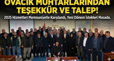 Ovacık muhtarları taleplerini İl Genel Meclisi’ne iletti