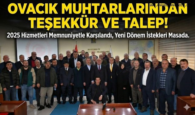 Ovacık muhtarları taleplerini İl Genel Meclisi’ne iletti