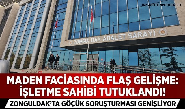 2 işçinin hayatını kaybettiği maden faciasında 1 kişi tutuklandı