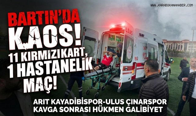 Amatör maçta saha karıştı