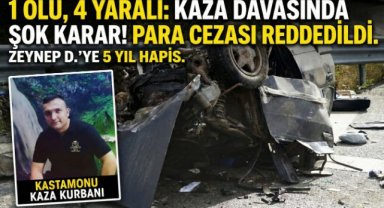 Kastamonu’da Ölümlü Kazada Sanığa 5 Yıl Hapis