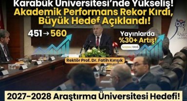 KBÜ akademik performans göstergelerinde yükselişini sürdürüyor
