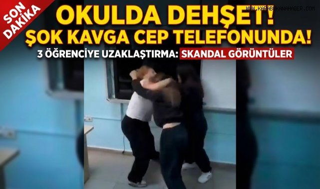 Lisedeki kavga anları kamerada, 3 öğrenciye uzaklaştırma cezası