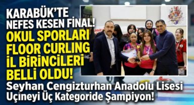 Okul Sporları Floor Curling İl Birinciliği Tamamlandı