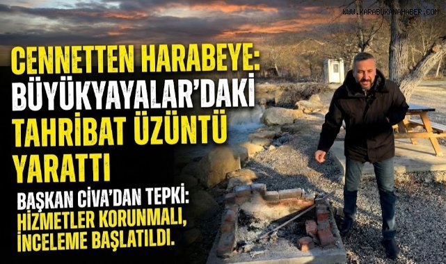 Parklardan sonra mesire alanına da zarar verdiler