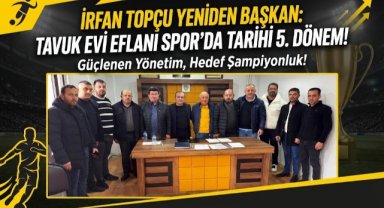 Tavuk Evi Eflani Spor’da Kongre Yapıldı: İrfan Topçu Yeniden Başkan