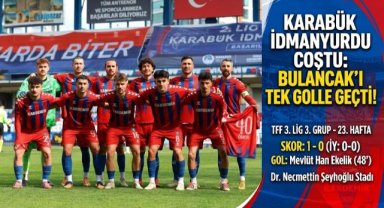 TFF 3. Lig: Karabük İdmanyurdu: 1 - 1926 Bulancakspor: 0