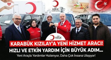 Türk Kızılay Karabük Şubesi'ne Yeni Hizmet Aracı