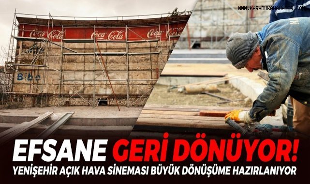 Yenişehir Açık Hava Sineması Yeniden Canlanıyor