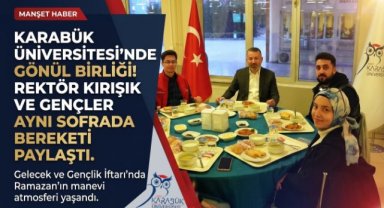 Rektör Kırışık, “Gelecek ve Gençlik İftarı”nda Öğrencilerle Bir Araya Geldi