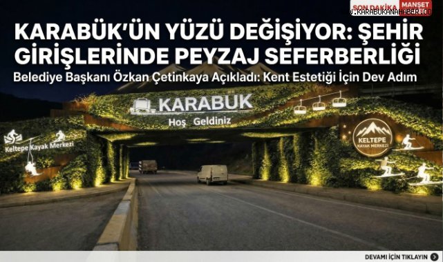 Karabük’te Cephe Peyzaj Çalışmaları Başladı