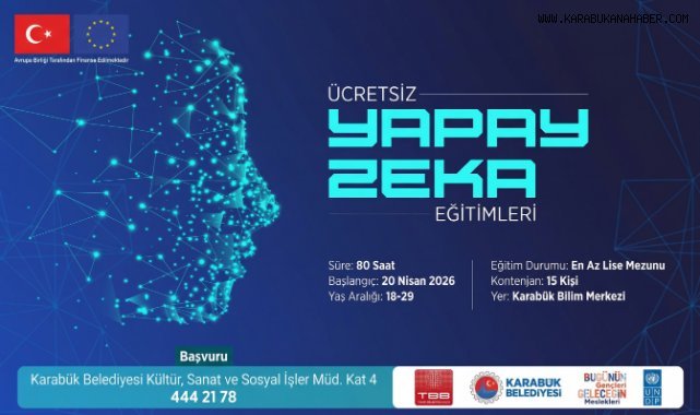 Karabük’te Ücretsiz Yapay Zekâ Eğitimleri Başlıyor