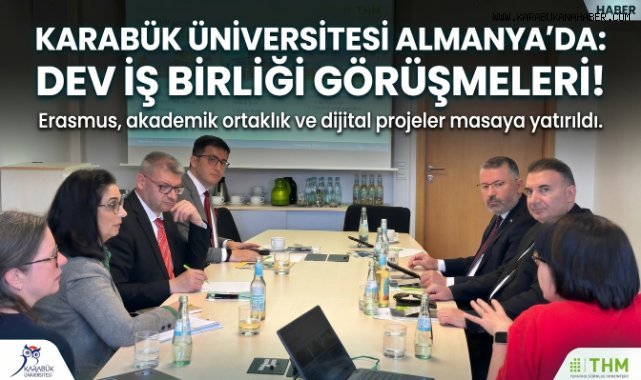 KBÜ Almanya’da akademik iş birliği görüşmeleri gerçekleştirdi
