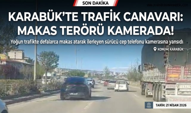 Trafikte defalarca şerit değiştirerek makas attı