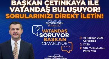 Başkan Çetinkaya, “Vatandaş Soruyor, Başkan Cevaplıyor” Programında Hemşehrileriyle Buluşacak