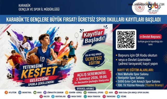 GSB Spor Okulları Kayıtları Başladı