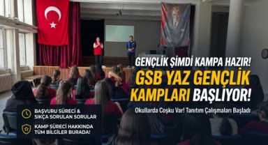 GSB Yaz Gençlik Kampları Tanıtımları Okullarda Sürüyor
