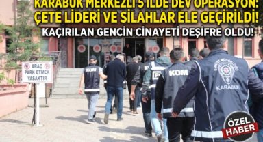 KARABÜK MERKEZLİ 5 İLDE ORGANİZE SUÇ ÖRGÜTÜ OPERASYONU: 7 TUTUKLAMA
