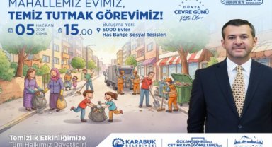 KARABÜK’TE DÜNYA ÇEVRE GÜNÜ’NDE TEMİZLİK SEFERBERLİĞİ