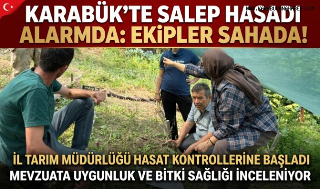 Karabük'te Salep Hasadı Kontrolleri Başladı