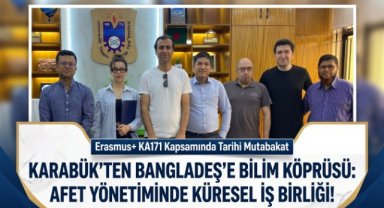 KBÜ ile Bangladeş Üniversitesi arasında akademik iş birliği teması