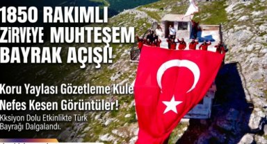 Off-road tutkunları 1850 rakımda Türk bayrağı açtı
