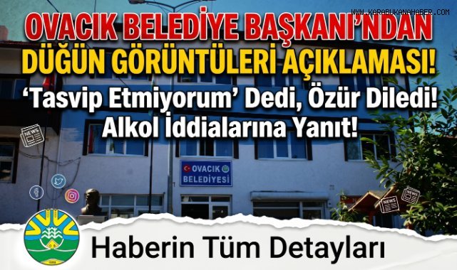 Ovacık Belediye Başkanı Şahin’den Düğün Görüntüler