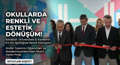Üniversiteli gençler okul duvarlarını sanatla buluşturdu